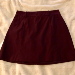 Wine colored skirt